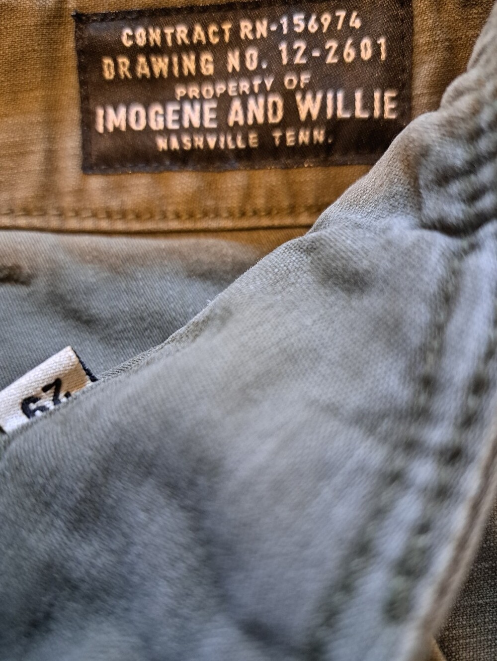 Imogene & Willie Cargo Pants in Olive Green - Picture 3 of 5